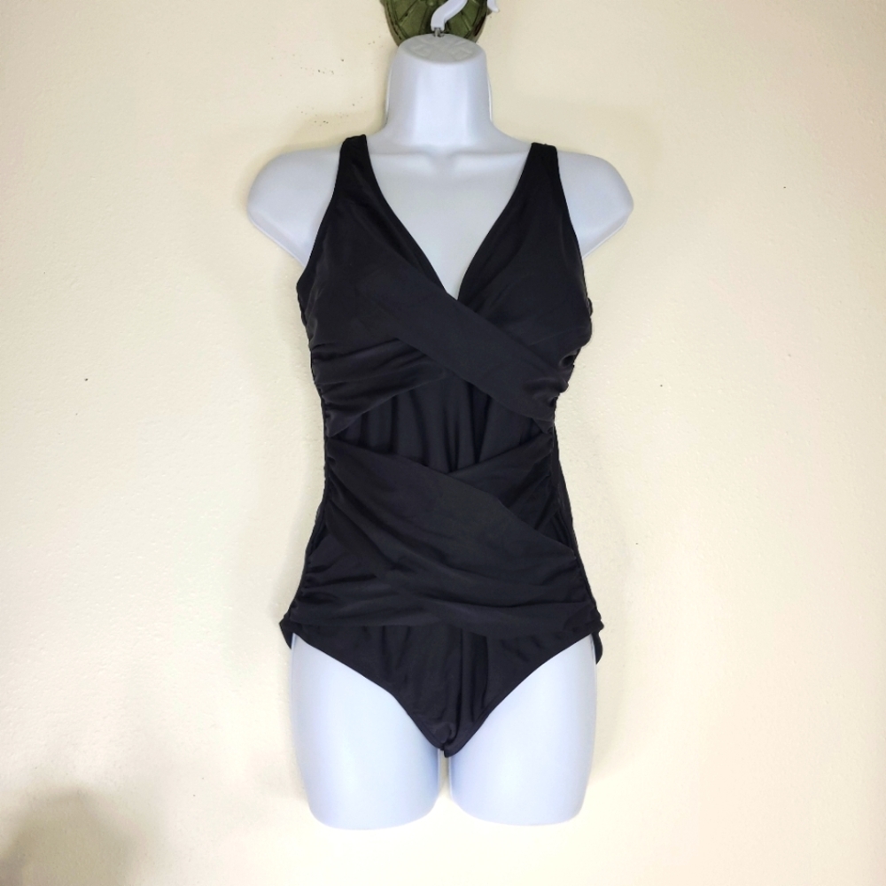 Black One-Piece Swimsuit